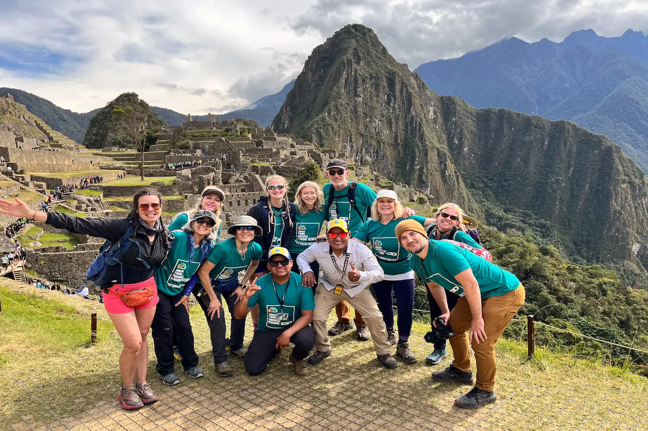 Visitors to Machu Picchu with our professional guides